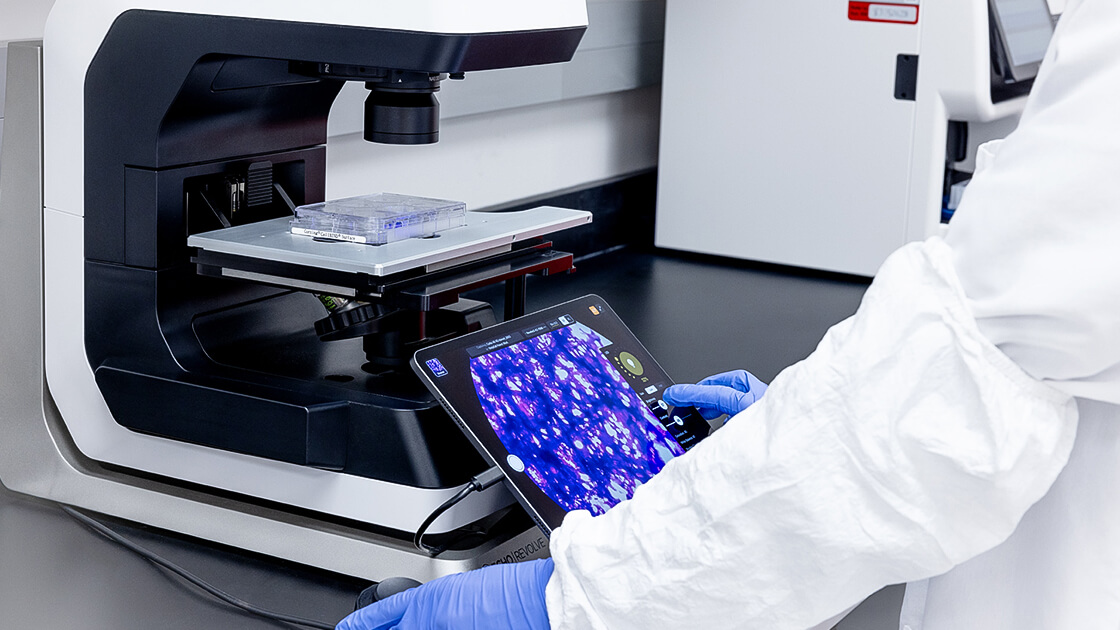 Image created by the Context Agency for VintaBio, capturing lab processes with a focus on precision and innovation.